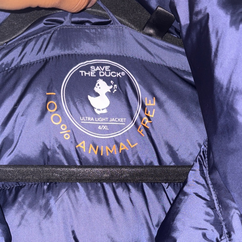 Save the Duck Corrine Navy Puffer Jacket XL - Picture 6 of 12